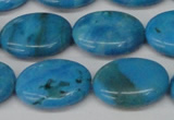 CLR423 15.5 inches 13*18mm oval dyed larimar gemstone beads