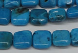 CLR430 15.5 inches 10*10mm square dyed larimar gemstone beads