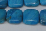 CLR433 15.5 inches 16*16mm square dyed larimar gemstone beads