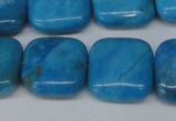 CLR434 15.5 inches 18*18mm square dyed larimar gemstone beads