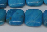 CLR435 15.5 inches 20*20mm square dyed larimar gemstone beads