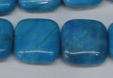 CLR436 15.5 inches 25*25mm square dyed larimar gemstone beads