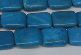 CLR440 15.5 inches 8*12mm rectangle dyed larimar gemstone beads