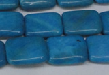 CLR441 15.5 inches 10*14mm rectangle dyed larimar gemstone beads