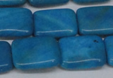 CLR443 15.5 inches 13*18mm rectangle dyed larimar gemstone beads