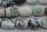 CLR52 15.5 inches 10*12mm – 12*16mm nuggets natural larimar beads