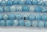 CLR600 15.5 inches 4mm round imitation larimar beads wholesale