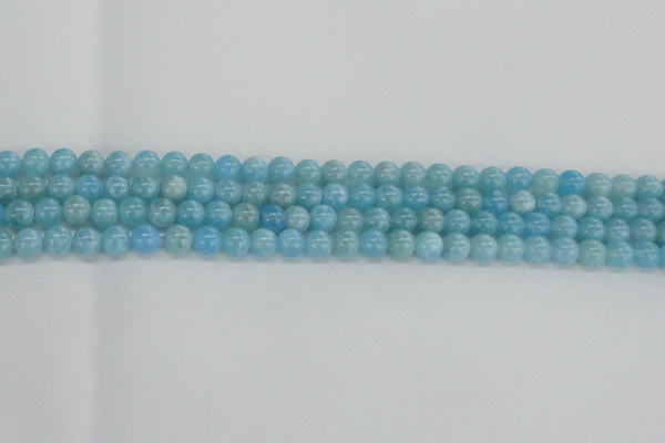 CLR70 15.5 inches 6mm round imitation larimar beads wholesale