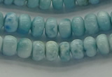 CLR78 15.5 inches 4*6mm rondelle natural larimar gemstone beads