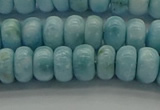 CLR79 15.5 inches 4*7mm rondelle natural larimar gemstone beads