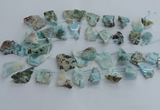 CLR90 Top drilled 15*20mm - 25*35mm freeform larimar beads