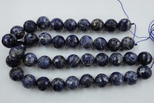 CLS152 15.5 inches 20mm faceted round sodalite gemstone beads