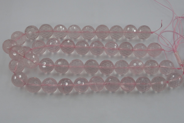 CLS155 15.5 inches 18mm faceted round rose quartz beads