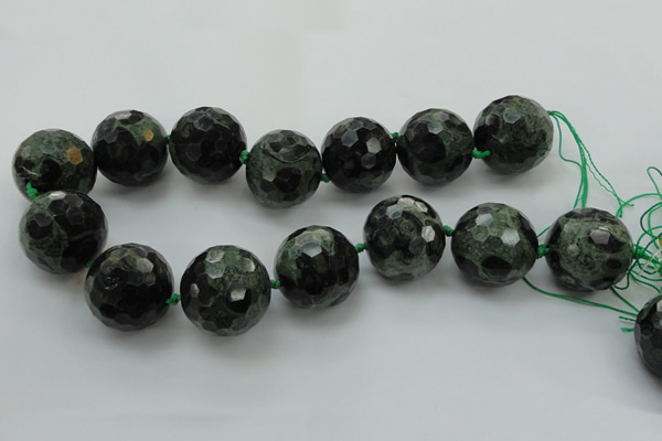 CLS18 15.5 inches 30mm faceted round large kambaba jasper beads