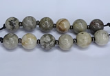 CLS252 7.5 inches 30mm round large chrysanthemum agate beads