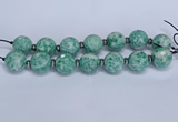 CLS302 7.5 inches 25mm faceted round large Qinghai jade beads