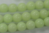 CLU04 15.5 inches 10mm round luminous stone beads wholesale