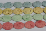 CLV306 15.5 inches 25*35mm oval lava beads wholesale