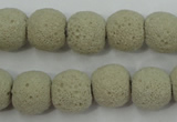 CLV354 15.5 inches 13mm ball dyed lava beads wholesale