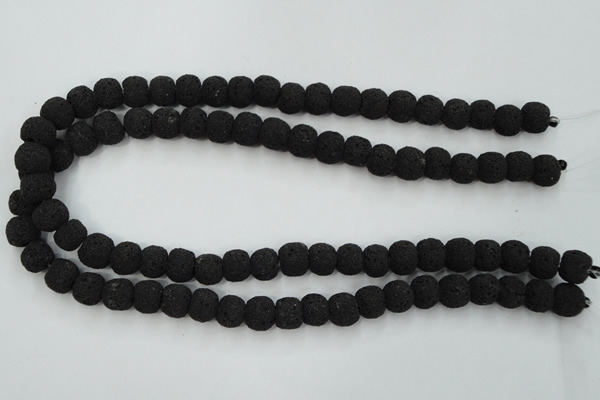 CLV380 15.5 inches 12mm ball dyed lava beads wholesale