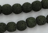 CLV385 15.5 inches 12mm ball dyed lava beads wholesale