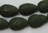 CLV398 15.5 inches 16*22mm flat teardrop dyed lava beads wholesale