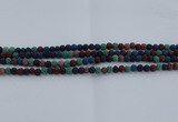 CLV520 15.5 inches 4mm round mixed lava beads wholesale