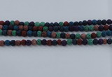 CLV521 15.5 inches 6mm round mixed lava beads wholesale