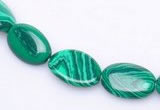 CMA01 10*13mm flat oval imitate malachite beads Wholesale