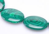 CMA04 flat oval 18*25mm imitate malachite beads Wholesale