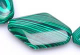 CMA11 23*30mm rhombus imitate malachite gemstone beads Wholesale