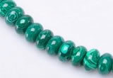 CMA16 5*8mm roundel imitate malachite gemstone beads Wholesale