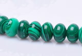 CMA17 7*10mm roundel imitate malachite gemstone beads wholesale