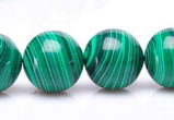 CMA21 15.5 inches 14mm round imitate malachite beads wholesale