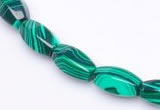 CMA25 8*14mm faceted drum imitate malachite beads Wholesale