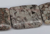 CMB29 15.5 inches 30*40mm rectangle natural medical stone beads