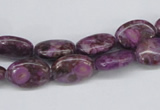 CMB35 15.5 inches 10*14mm oval dyed natural medical stone beads