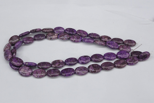 CMB36 15.5 inches 13*18mm oval dyed natural medical stone beads