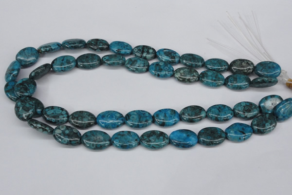 CMB48 15.5 inches 13*18mm oval dyed natural medical stone beads