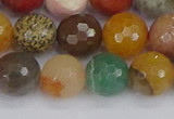 CME103 15.5 inches 10mm faceted round mixed gemstone beads