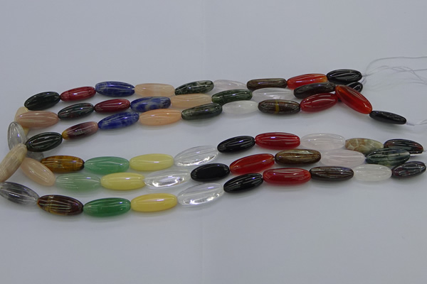 CME16 15.5 inches 8*20mm marquise mixed gemstone beads wholesale