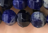 CME216 15.5 inches 7*9mm - 8*10mm pumpkin sodalite beads