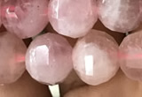 CME234 15.5 inches 10*11mm - 10*12mm pumpkin Madagascar rose quartz beads