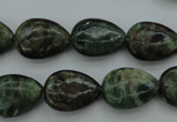 CME31 15.5 inches 12*16mm flat teardrop emerald gemstone beads