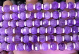 CME314 15.5 inches 8*10mm pumpkin lavender amethyst beads