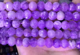 CME323 15.5 inches 9*11mm - 10*12mm pumpkin lavender amethyst beads