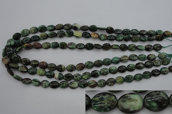 CME35 15.5 inches 8*10mm oval emerald gemstone beads