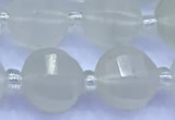 CME356 15 inches 10mm pumpkin white jade beads