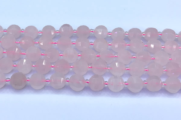 CME359 15 inches 10mm pumpkin rose quartz beads