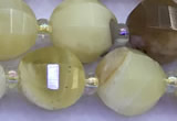 CME362 15 inches 10mm pumpkin yellow opal beads